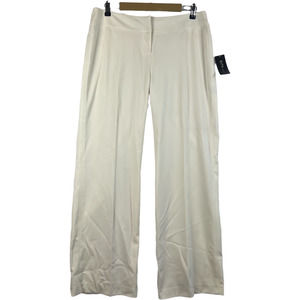 City Unlimited NYC Pants White Cuffed Career Casual Size 12